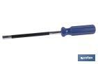 Screwdriver with flexible shaft for SW7 clamps | Size: 28 x 3cm | Material: iron WRH62A - Cofan