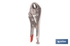 Vice grips with curved jaws | With wire cutter | Available in various lengths: from 4" to 10" - Cofan