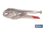Vice grips with curved jaws | With wire cutter | Available in various lengths: from 4" to 10" - Cofan