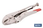 Vice grips with curved jaws | With wire cutter | Available in various lengths: from 4" to 10" - Cofan