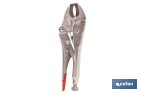 Vice grips with curved jaws | With wire cutter | Available in various lengths: from 4" to 10" - Cofan