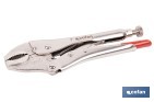 Vice grips with curved jaws | With wire cutter | Available in various lengths: from 4" to 10" - Cofan