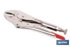 Vice grips with curved jaws | With wire cutter | Available in various lengths: from 4" to 10" - Cofan
