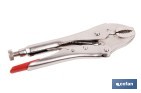 Vice grips with curved jaws | With wire cutter | Available in various lengths: from 4" to 10" - Cofan
