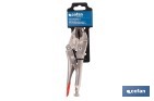 Vice grips with curved jaws | With wire cutter | Available in various lengths: from 4" to 10" - Cofan