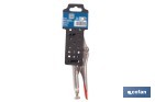 Vice grips with curved jaws | With wire cutter | Available in various lengths: from 4" to 10" - Cofan