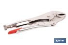 Vice grips with curved jaws | With wire cutter | Available in various lengths: from 4" to 10" - Cofan