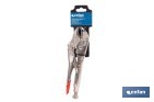 Vice grips with curved jaws | With wire cutter | Available in various lengths: from 4" to 10" - Cofan