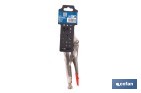 Vice grips with curved jaws | With wire cutter | Available in various lengths: from 4" to 10" - Cofan