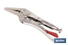Long vice grips | With wire cutter | Length: 6.5" 8.5" - Cofan