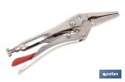 Long vice grips | With wire cutter | Length: 6.5" 8.5" - Cofan