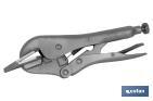 Locking pliers with jaws | Suitable for sheet metal plate | Length: from 8" to 11" - Cofan