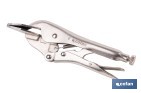 Locking pliers with jaws | Suitable for sheet metal plate | Length: from 8" to 11" - Cofan