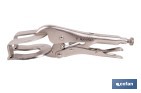 Locking pliers with jaws | Suitable for sheet metal plate | Length: from 8" to 11" - Cofan