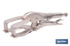 Locking pliers with jaws | Suitable for sheet metal plate | Length: from 8" to 11" - Cofan