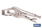 Locking pliers with jaws | Suitable for sheet metal plate | Length: from 8" to 11" - Cofan