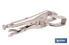 Locking pliers with jaws | Suitable for sheet metal plate | Length: from 8" to 11" - Cofan