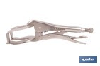 Locking pliers with jaws | Suitable for sheet metal plate | Length: from 8" to 11" - Cofan