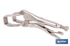 Locking pliers with jaws | Suitable for sheet metal plate | Length: from 8" to 11" - Cofan