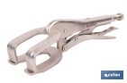 Locking pliers with jaws | Suitable for sheet metal plate | Length: from 8" to 11" - Cofan