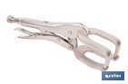 Locking pliers with jaws | Suitable for sheet metal plate | Length: from 8" to 11" - Cofan