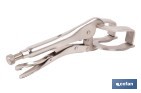 Locking pliers with jaws | Suitable for sheet metal plate | Length: from 8" to 11" - Cofan