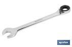 Combination spanner with reversible ratchet | Size from 8 to 32mm | Polished steel - Cofan