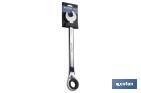 Combination spanner with reversible ratchet | Size from 8 to 32mm | Polished steel - Cofan