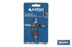 Llave de cabina multifuncional | Aleación de zinc cromada | Ideal para electrotécnica, fontanería | 10 perfiles | Longitud: 8,5 cm - Cofan