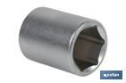 1/4" Drive socket | 6-point socket head | Size from 4 to 14mm - Cofan