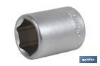 1/4" Drive socket | 6-point socket head | Size from 4 to 14mm - Cofan