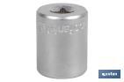 1/4" Drive socket | 6-point socket head | Size from 4 to 14mm - Cofan