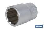 1/2" Drive socket | Bi-hexagonal socket head | Size from 8 to 32mm - Cofan