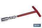 SPARK PLUG WRENCH | NON-SLIP RED HANDLE | SIZE: 5/8" AND 13/16"