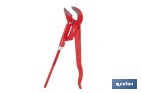 Swedish pattern pipe wrench | 45° opening | Available sizes from 1/2" to 2" outdoor | For pipes | Adjustable wrench - Cofan