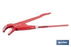 Swedish pattern pipe wrench | 45° opening | Available sizes from 1/2" to 2" outdoor | For pipes | Adjustable wrench - Cofan