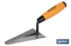 Round tip trowel | Length: 130mm | Suitable for construction industry | Rubber handle - Cofan