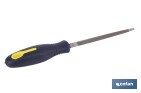 Slim triangular file | Dead smooth model | Available in two sizes | Replaceable and ergonomic handle - Cofan