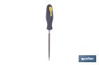 Slim triangular file | Dead smooth model | Available in two sizes | Replaceable and ergonomic handle - Cofan