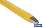 Point head chisel with hex shank | With no handle | Available in various sizes | Steel - Cofan