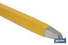 Point head chisel with hex shank | With no handle | Available in various sizes | Steel - Cofan