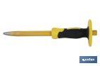 Point head chisel with hex shank | With protective handle | Available in various sizes | Steel - Cofan