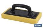 Sponge float | Suitable for cleaning tiles | Size: 280 x 140 x 30mm | Polyethylene handle - Cofan