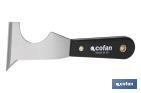 Espátula multiusos de acero al carbono | Con mango de polipropileno de 65 mm | Ideal para pintor - Cofan