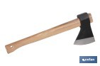 Hacha vizcaína con mango de madera | Hacha versátil para diversos trabajos | Peso total de 4000 g - Cofan