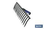 Garden rake forged in special steel | Handle not included | Available in 18 tines - Cofan