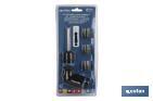 Set destornillador carraca en "T" | Contenido de 19 pcs | Modelo converter de 5:1 velocidad - Cofan