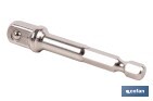 ADAPTADOR PORTAVASOS 3/8" PARA VASOS DE 1/4" | LONGITUD: 65 MM | FABRICADO EN CROMO VANADIO