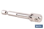 Adaptador Portavasos 3/8" para vasos de 1/4" | Longitud: 65 mm | Fabricado en cromo vanadio - Cofan