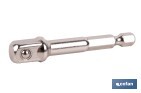 Adaptador Portavasos 3/8" para vasos de 1/4" | Longitud: 65 mm | Fabricado en cromo vanadio - Cofan